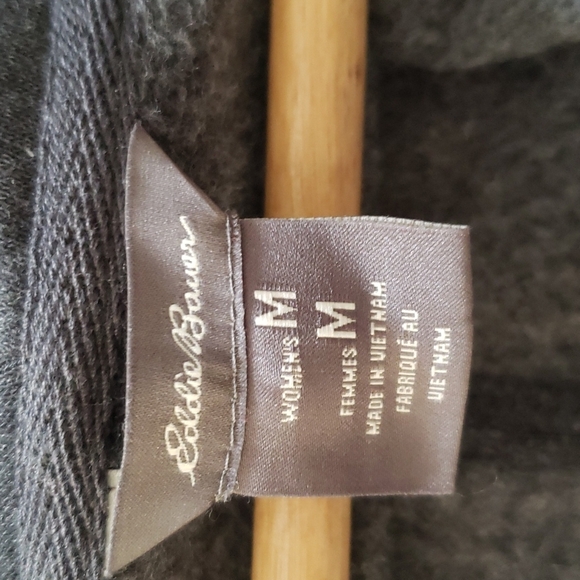 Eddie Bauer Camp Fleece Wrap Cardigan - Picture 8 of 12